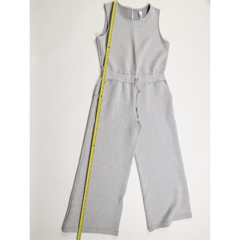 Spanx AirEssentials Jumpsuit XL Grey Wide Leg Sleeveless Luxe NWT Athleisure - Picture 10 of 14